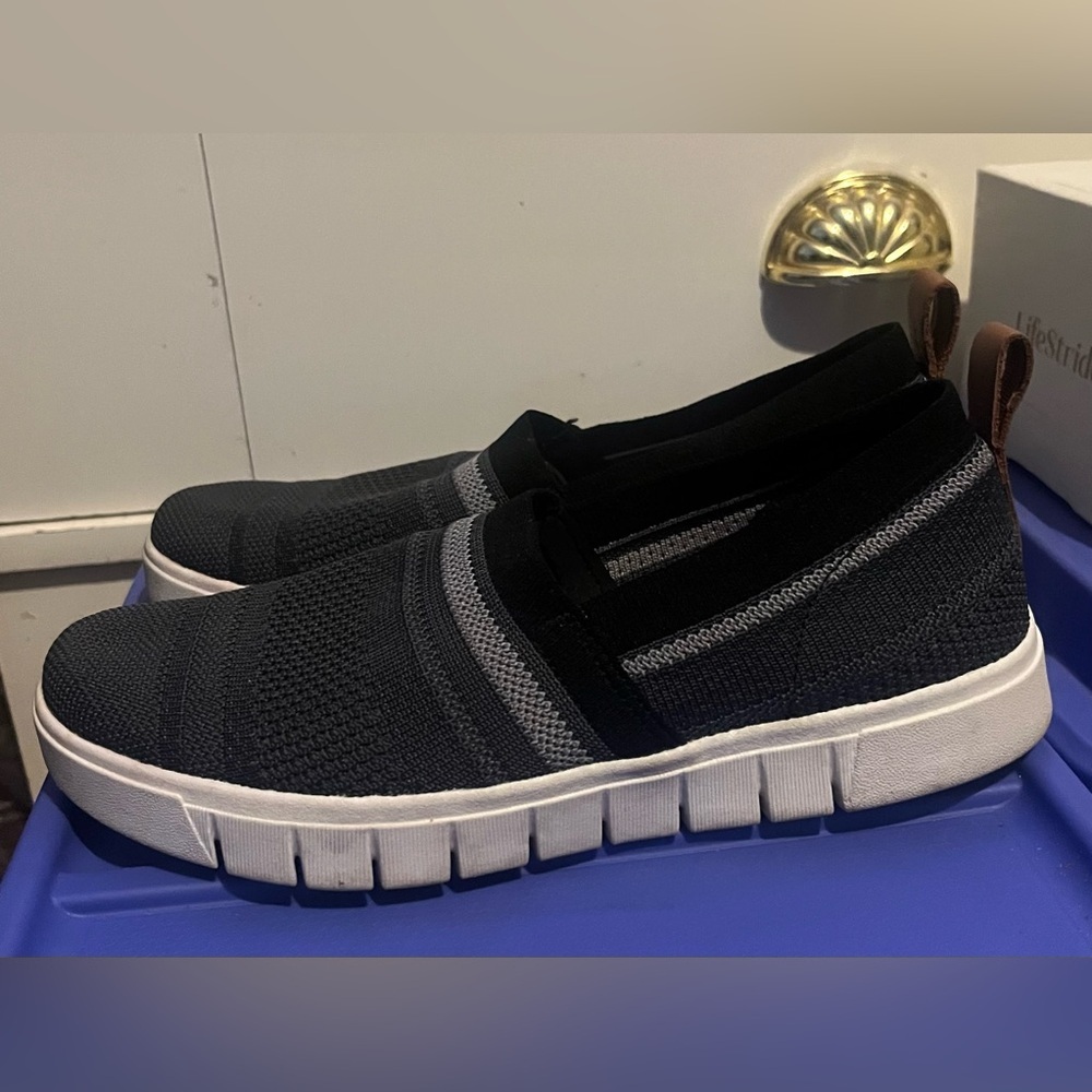 Ryka Charcoal and Gray Slip-On Shoes - Picture 4 of 13
